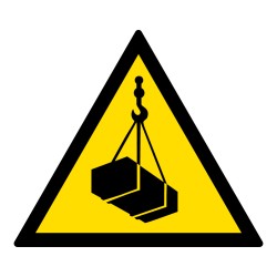 Signalétique de danger - Charges suspendues - W015 - ISO 7010