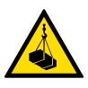 Signalétique de danger - Charges suspendues - W015 - ISO 7010
