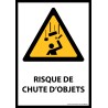 Panneau ISO EN 7010 - Chute d'objets - W035