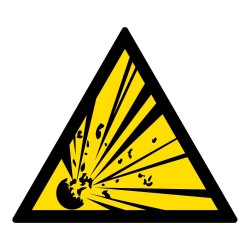 Signalétique de danger - Matières explosives - W002 - ISO 7010A5480502