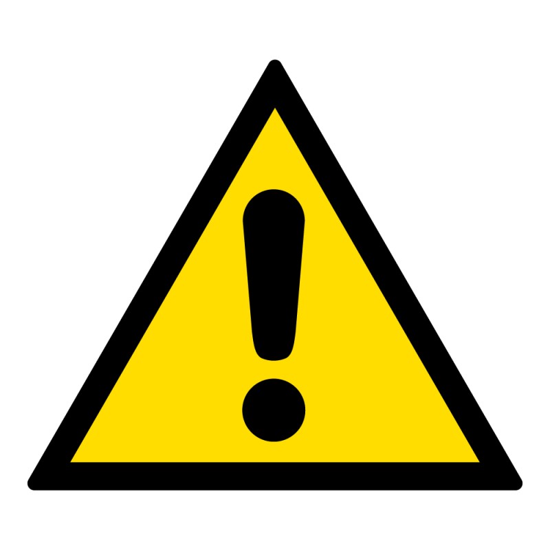 Signalétique de danger - Picto Danger Général - W001 - ISO 7010