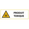 Panneau de Danger "Produit toxique" Vinyle 297x105mm