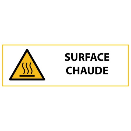Panneau - Danger Surface chaude - W017