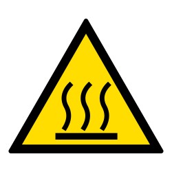 Signalétique de danger - Picto Surface Chaude - W017 - ISO 7010