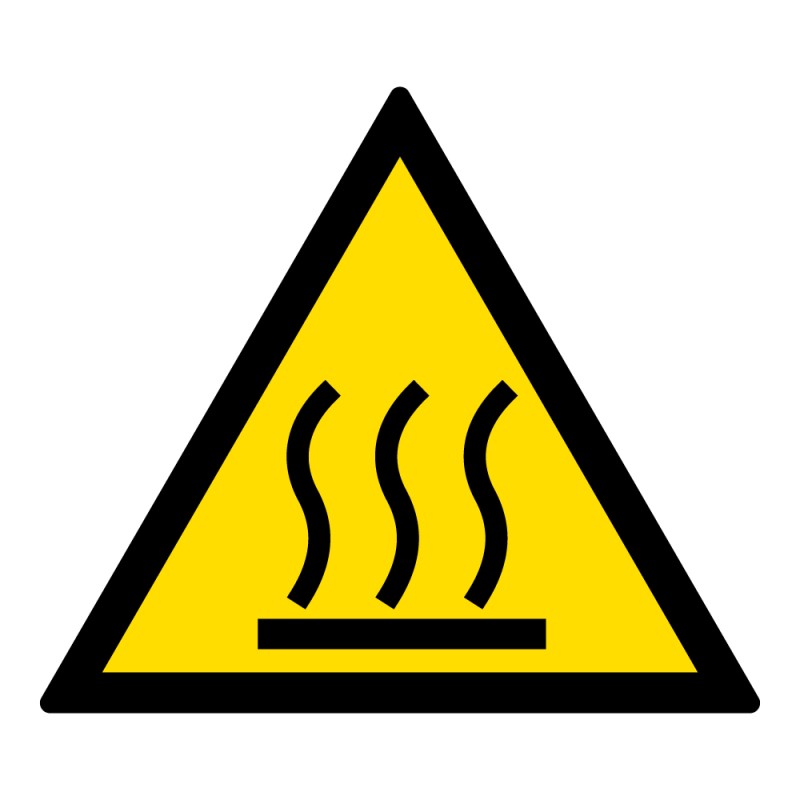 Signalétique de danger - Picto Surface Chaude - W017 - ISO 7010