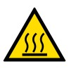 Signalétique de danger - Picto Surface Chaude - W017 - ISO 7010