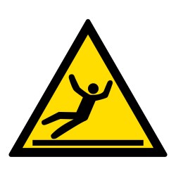 Signalétique de danger - Picto Surface glissante - W011 - ISO 7010