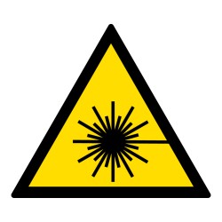 Signalétique de danger - Rayonnement laser - W004 - ISO 7010