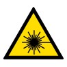 Signalétique de danger - Rayonnement laser - W004 - ISO 7010