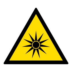 Signalétique de danger - Rayonnement optique - W027 - ISO 7010