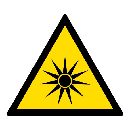 Signalétique de danger - Rayonnement optique - W027 - ISO 7010