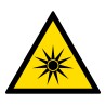 Signalétique de danger - Rayonnement optique - W027 - ISO 7010
