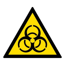 Signalétique de danger - Risque biologique - W009 - ISO 7010