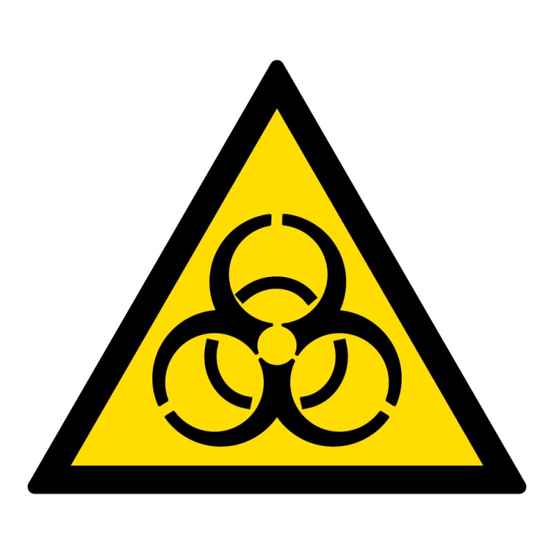 Signalétique de danger - Risque biologique - W009 - ISO 7010