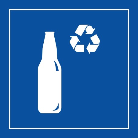 Signalétique de recyclage pour verre - PI PF 065 - ISO 7001