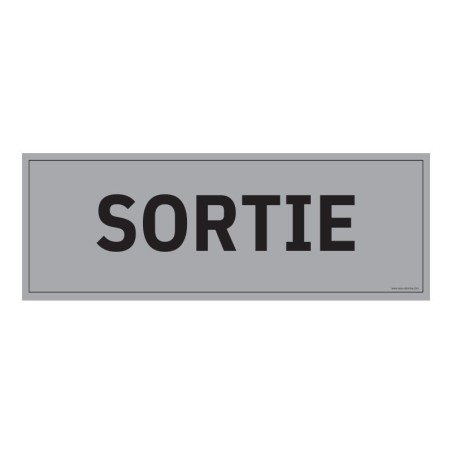 Signalétique d'information Entreprise - Sortie - 210 x 75 mm