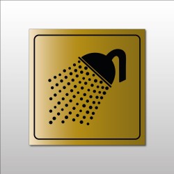 Panneau ""Douche"" - Pictogramme - Metallex