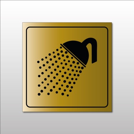 Panneau ""Douche"" - Pictogramme - Metallex
