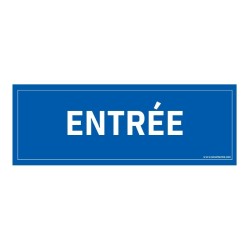 Signalétique d'information - Pictogramme Entrée - 210 x 75 mm