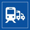 Panneau d'information - Pôle de correspondance ou gare routière - ISO 7001
