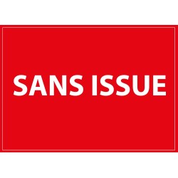 Panneau - Sans Issue - Blanc sur Rouge
