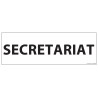 Signalisation d'information "SECRETARIAT"- 210 x 75 mm fond blanc