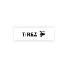 Signalétique d'Information - Pictogramme Tirez - 210 x 75 mm