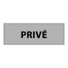 Signalétique d'information - PRIVE - 210 x 75 mm - PVC laminé