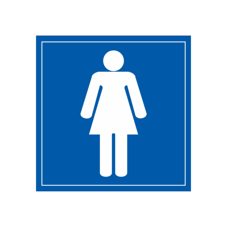Panneau Signalétique - WC Femmes - Vinyle Souple ou PVC