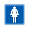 Panneau Signalétique - WC Femmes - Vinyle Souple ou PVC