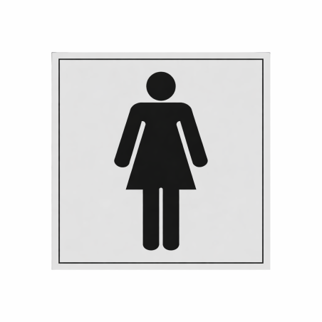 Panneau Signalétique - WC Femmes - Vinyle Souple ou PVC