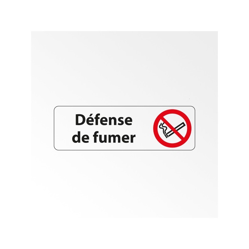 Panneau adhésif - Défense de fumer - P002