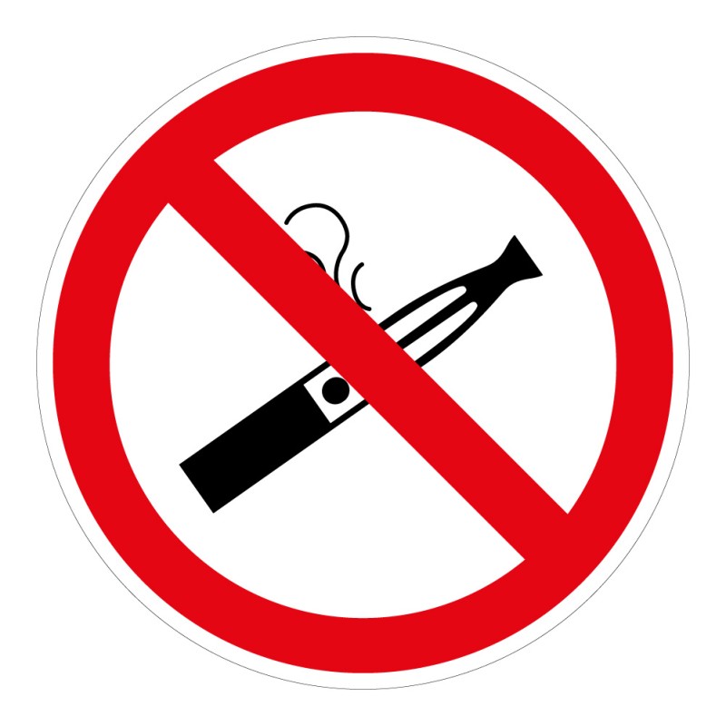 Signalétique d'Interdiction - Pictogramme Interdiction de vapoter