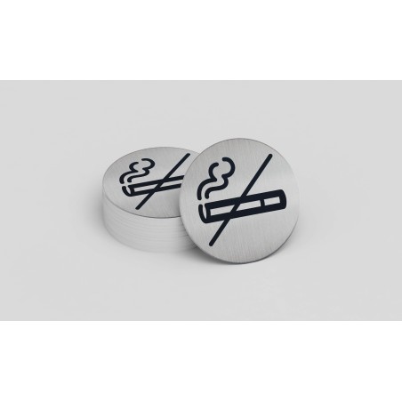 Pictogramme rond de porte "Zone non fumeur"