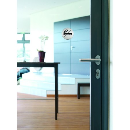 Pictogramme rond de porte "Zone non fumeur"