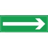 Panneau flèche evacuation - 210 x 75 mm