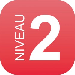 Panneau signalétique - Niveau 2 - 120x120 mm - PMMA