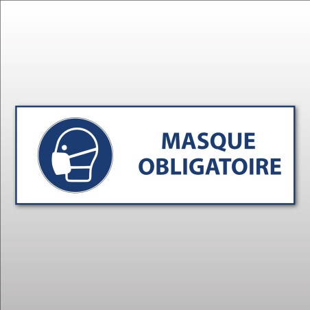 Panneau obligation - Masque obligatoire - M016