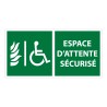 Signalétique évacuation – Espace d’attente sécurisé – ISO 7010