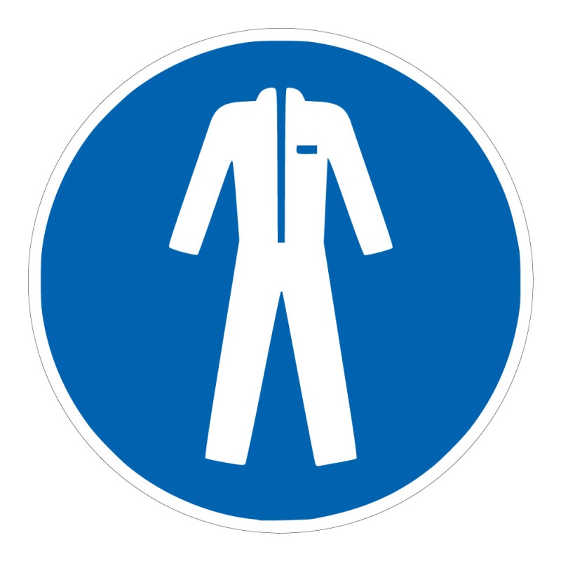 Signalétique M010 ISO 7010 – Vêtements de Protection Obligatoires