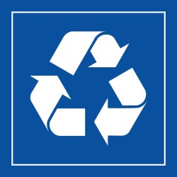 Pictogramme d'information - Poubelle ou container de recyclage - ISO 7001