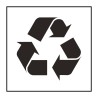 Pictogramme d'information - Poubelle ou container de recyclage - ISO 7001