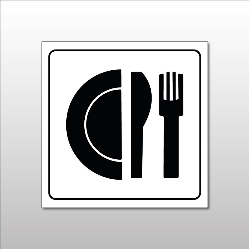 Signalétique restaurant - Pictogramme Restaurant - Gravoply