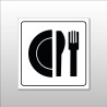 Signalétique restaurant - Pictogramme Restaurant - Gravoply