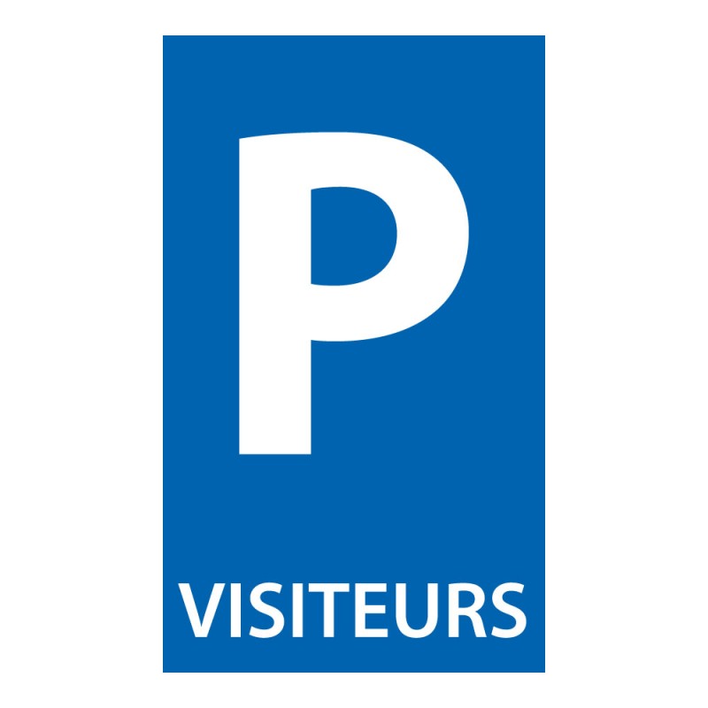Signalisation de parking - Pictogramme Place de Parking Visiteurs