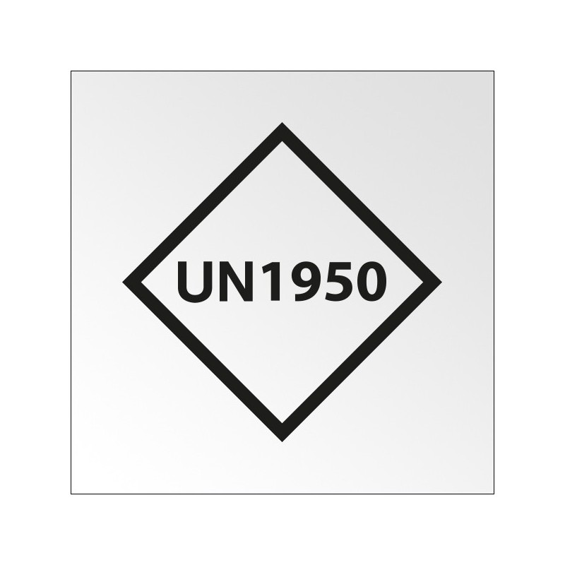 Signalisation de transport normalisée - "UN..." - Vinyle adhésif - 100 x 100 mm