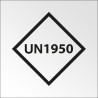 Signalisation de transport normalisée - "UN..." - Vinyle adhésif - 100 x 100 mm