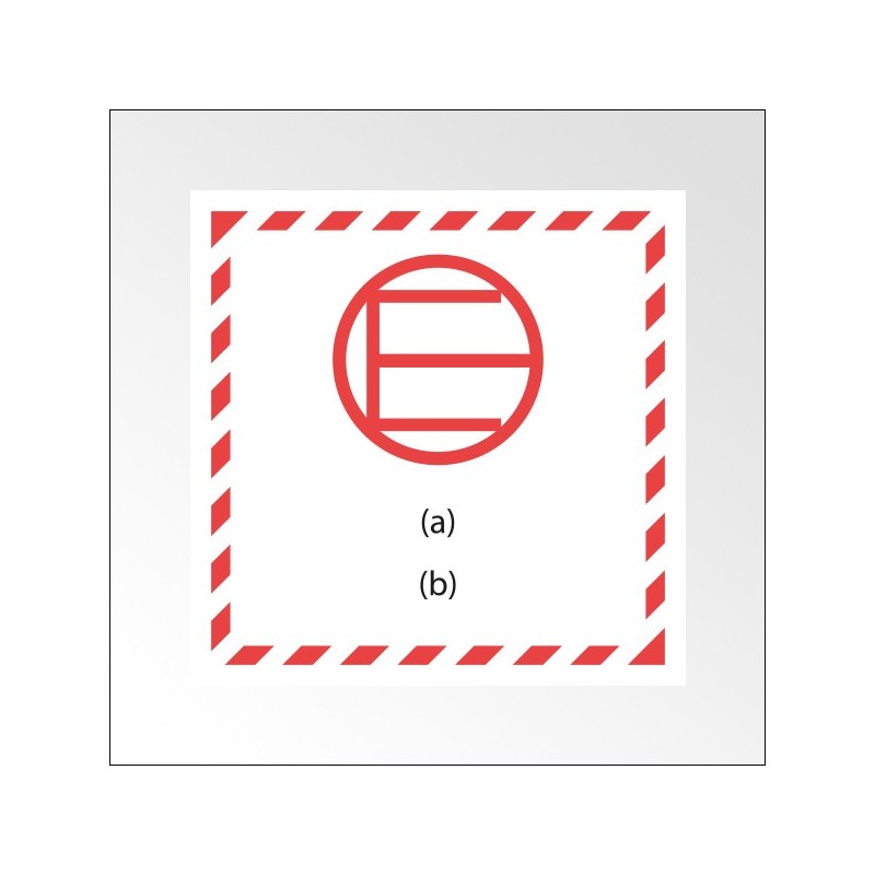Signalisation de transport normalisée - "Quantité exceptée" - Vinyle adhésif - 100 x 100 mm