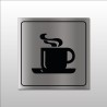 Panneau - Cafétéria avec tasse chaude - Metallex