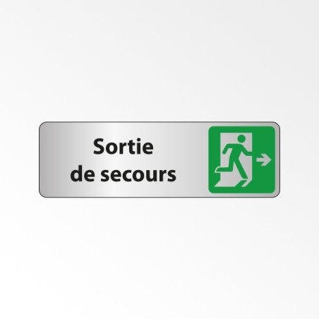 Panneau Signalétique "Sortie de secours à droite"
